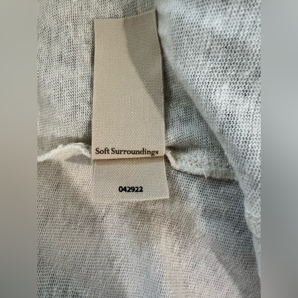 Soft Surroundings Winter White linen cotton blend. NWOT - Picture 11 of 12